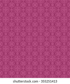 Seamless (repeatable, 4 tiles here) vintage multicultural decorative two-color pattern, print, swatch, wallpaper, or background
