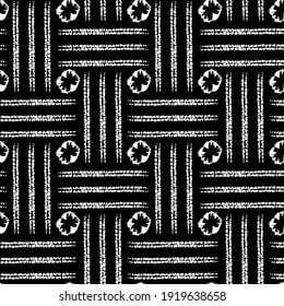 Seamless repeatable black and white shibori pattern. Shibori - a manual resist dyeing technique from Japan.