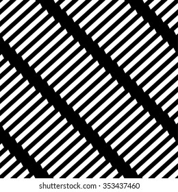 Seamless, repeatable geometric pattern with diagonal lines. Monochrome texture.