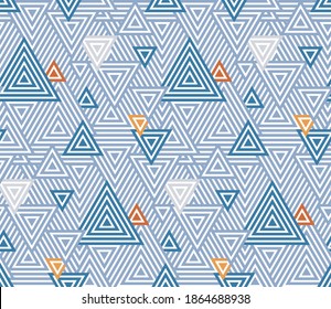 Seamless repeatable geometric pattern in vector format.