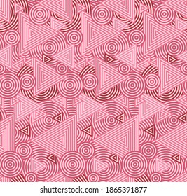Seamless repeatable geometric pattern in vector format.