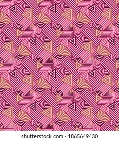 Seamless repeatable geometric pattern in vector format.