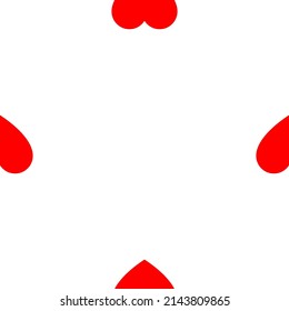 Forma cardíaca, patrón de icono, textura, sin inconvenientes y repetibles. Revestimiento cardíaco, fondo de papel envolvente