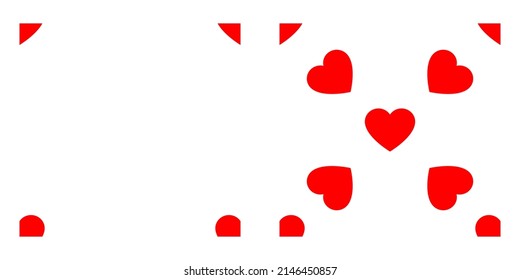 Seamless, repeatable heart shape, icon pattern, texture. Heart wrapper, wrapping paper background