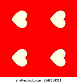 Seamless, repeatable heart shape, icon pattern, texture. Heart wrapper, wrapping paper background