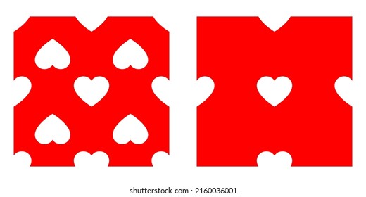 Seamless, repeatable heart shape, icon pattern, texture. Heart wrapper, wrapping paper background