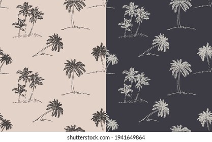 SEAMLESS REPEATABLE PALM TREE PATTERN