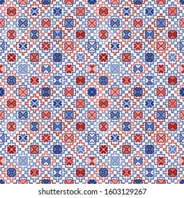 Seamless repeatable pattern in bohemian style. All element of the patterns are grouped and layered per each color. Easy to use and to edit for various purposes. 