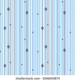 Seamless repeatable pattern with colored vertical lines and rhombuses.