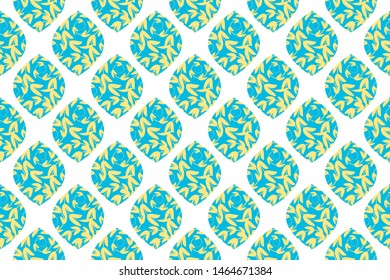 seamless repeatable pattern of damask  isolated on background. Decorative floral pattern. Ready to print, easy to edit, organized layer, suitable for printing, textile, clothes, wallpaper, fabric, etc