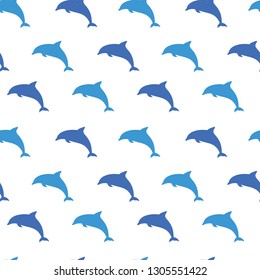 Seamless Repeatable Pattern of Shark Predator