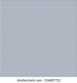 Seamless (repeatable) shades of blue vector gingham pattern with fabric texture. Vector illustration.