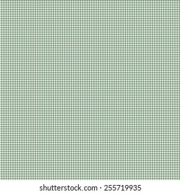 Seamless (repeatable) shades of green vector gingham pattern with fabric texture. Vector illustration.