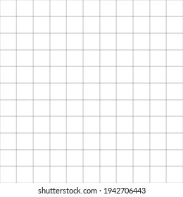 Seamless, Repeatable Squares Grid, Mesh, Graph, Plotting Paper Pattern, Regular Lattice, Grate-grating, Trellis, And Grill With Thin Lines 