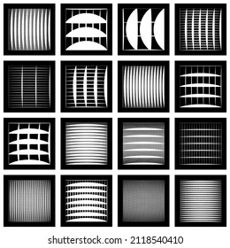Seamless, repeatable tile of lines isolated. Repetitive irreular, random grid, mesh pattern, texture