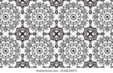 Seamless repeated pattern design. Women's long dress pattern design, vector vintage art illustration 