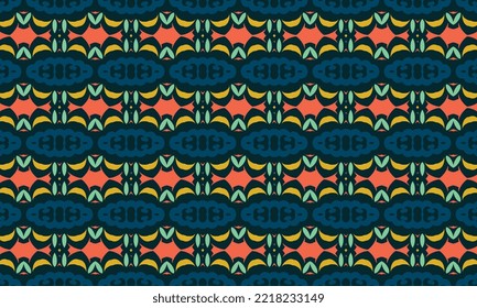 Seamless repeated pattern design. Women's long dress pattern design, vector vintage art illustration 