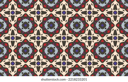 Seamless repeated pattern design. Women's long dress pattern design, vector vintage art illustration 