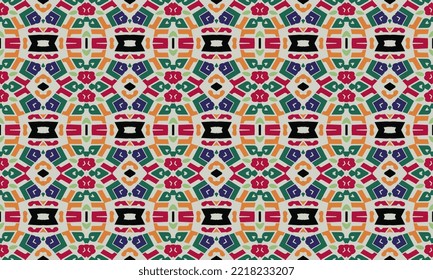 Seamless repeated pattern design. Women's long dress pattern design, vector vintage art illustration 