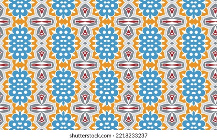 Seamless repeated pattern design. Women's long dress pattern design, vector vintage art illustration 
