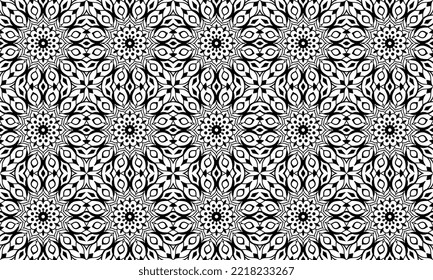 Seamless repeated pattern design. Women's long dress pattern design, vector vintage art illustration 