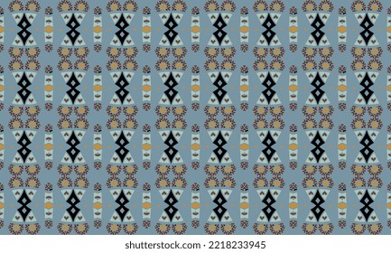 Seamless repeated pattern design. Women's long dress pattern design, vector vintage art illustration 