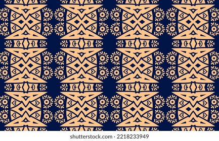 Seamless repeated pattern design. Women's long dress pattern design, vector vintage art illustration 