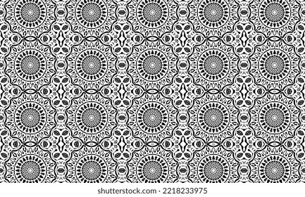 Seamless repeated pattern design. Women's long dress pattern design, vector vintage art illustration 