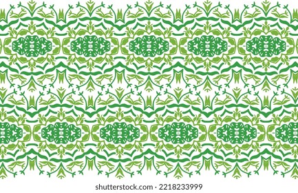 Diseño de patrones repetidos e impecables. Diseño de patrones de vestimenta larga de las mujeres, ilustración vintage vectorial 