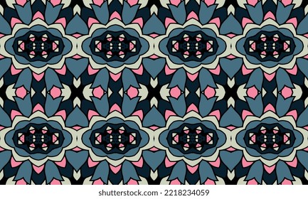 Seamless repeated pattern design. Women's long dress pattern design, vector vintage art illustration 