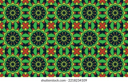 Diseño de patrones repetidos e impecables. Diseño de patrones de vestimenta larga de las mujeres, ilustración vintage vectorial 