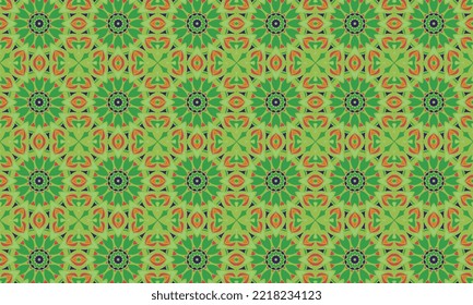 Seamless repeated pattern design. Women's long dress pattern design, vector vintage art illustration 