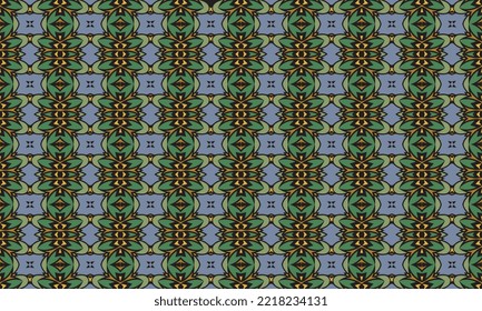 Seamless repeated pattern design. Women's long dress pattern design, vector vintage art illustration 