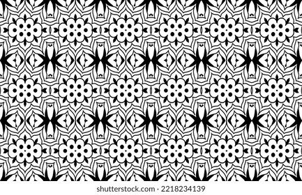 Seamless repeated pattern design. Women's long dress pattern design, vector vintage art illustration 