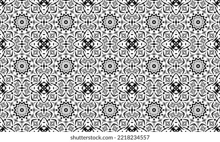 Seamless repeated pattern design. Women's long dress pattern design, vector vintage art illustration 