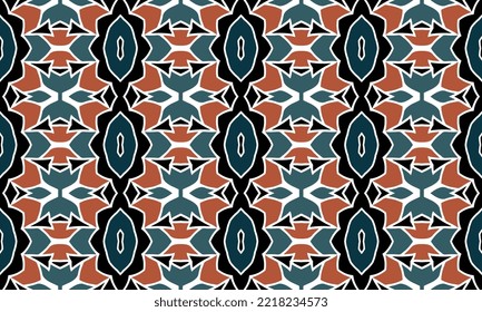 Seamless repeated pattern design. Women's long dress pattern design, vector vintage art illustration 