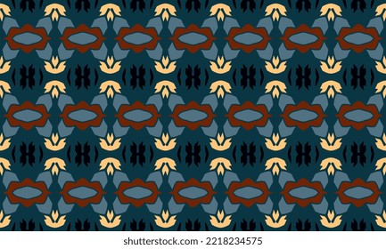 Seamless repeated pattern design. Women's long dress pattern design, vector vintage art illustration 