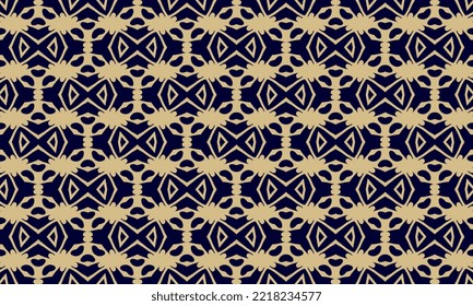Seamless repeated pattern design. Women's long dress pattern design, vector vintage art illustration 