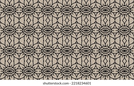 Seamless repeated pattern design. Women's long dress pattern design, vector vintage art illustration 