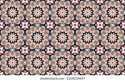 Seamless repeated pattern design. Women's long dress pattern design, vector vintage art illustration 