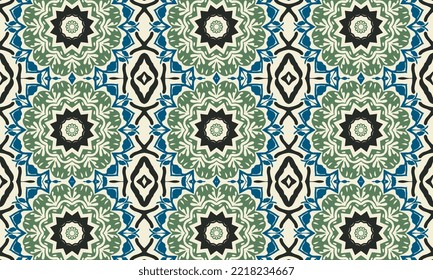 Seamless repeated pattern design. Women's long dress pattern design, vector vintage art illustration 
