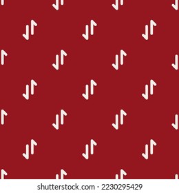 Seamless repeating arrows exchange alt v flat icon pattern, ruby red and isabelline color. Design for wrapping paper or postcard.