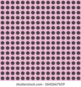 Seamless repeating black tree silhouette pattern on dusty background. Nature-inspired minimal botanical design for textiles, wallpapers, fabric prints, wrapping paper and digital backgrounds.