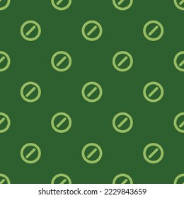 Seamless repeating block flat icon pattern, hunter green and dollar bill color. Design for wrapping paper or postcard.
