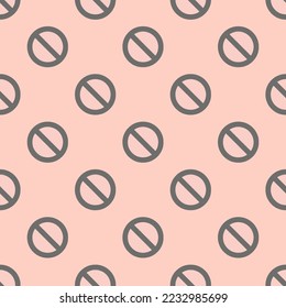 Seamless repeating blocked flat icon pattern, unbleached silk and dim gray color. Two color background.