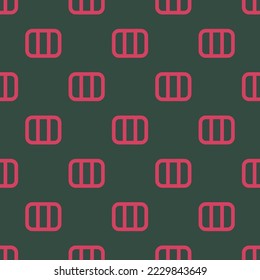 Seamless repeating board flat icon pattern, charcoal and brick red color. Design for wrapping paper or postcard.