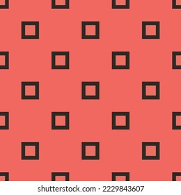 Seamless repeating border all flat icon pattern, terra cotta and black leather jacket color. Design for wrapping paper or postcard.