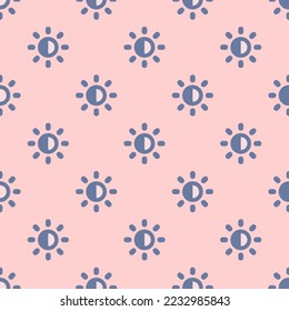 Patrón de icono plano de brillo de repetición sin inconvenientes, rosa polvoriento y color gris pizarra. Diseño para la portada del documento.