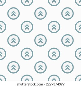 Seamless repeating chevron double up o flat icon pattern, white smoke and cadet grey color. Design for wrapping paper or postcard.