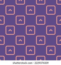 Seamless repeating chevron up r flat icon pattern, dark lavender and ruddy pink color. Design for wrapping paper or postcard.